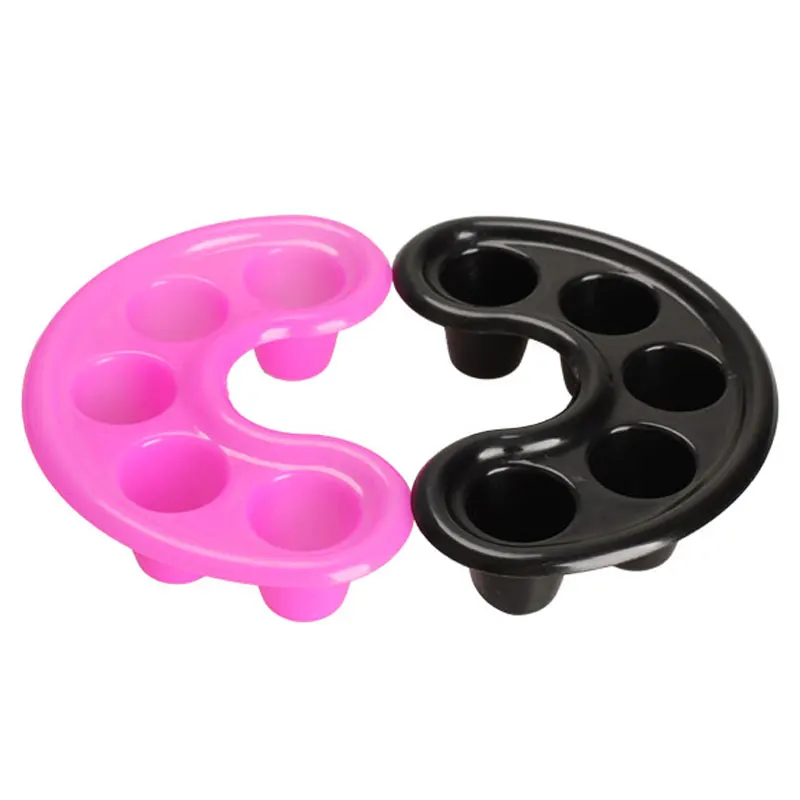 

2pcs UV Gel Soaker Caps Bowl Finger Palette Nail Art Polish Remover Nail Soaker Manicure Bowl Soak Finger Acrylic Tip Tool