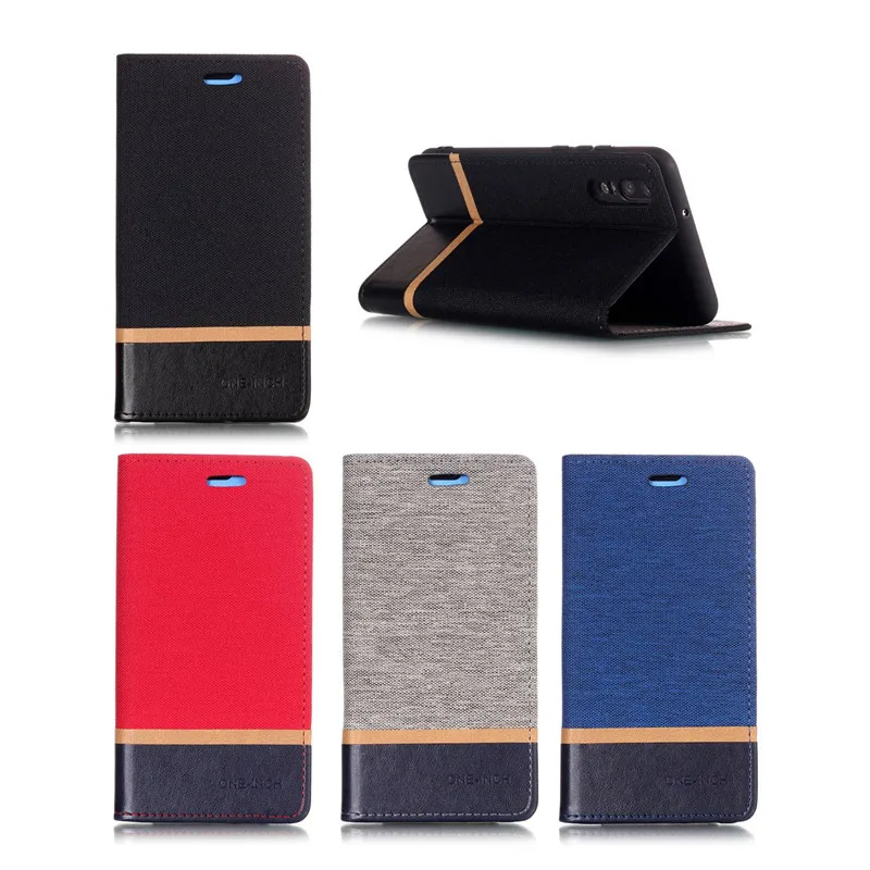 

For Huawei P20 Lite Pro Plus phone case PU+TPU Cover Wallet Canvas Flip Card Slot Stand Leather Case for Huawei P20 P 20 Fundas