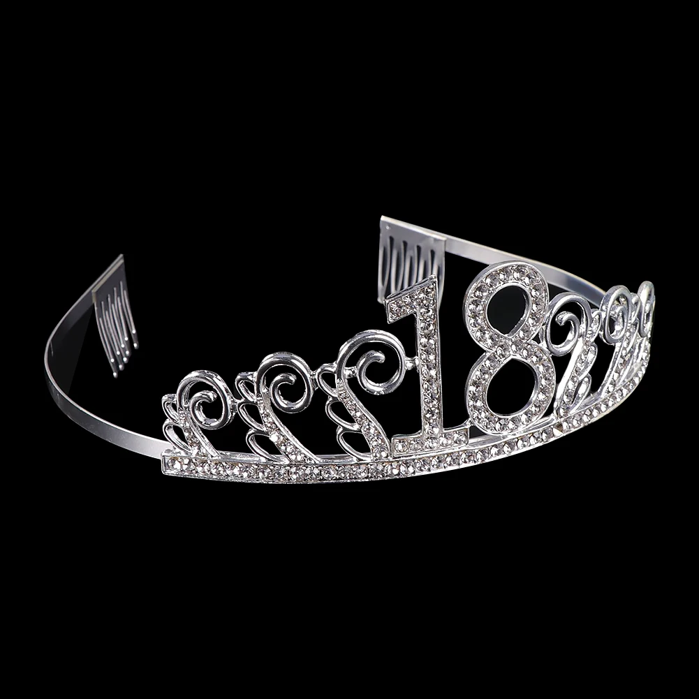 18 лет на день рождения корона Хрустальная лента для волос диадема для девушки принцесса голова аксессуары