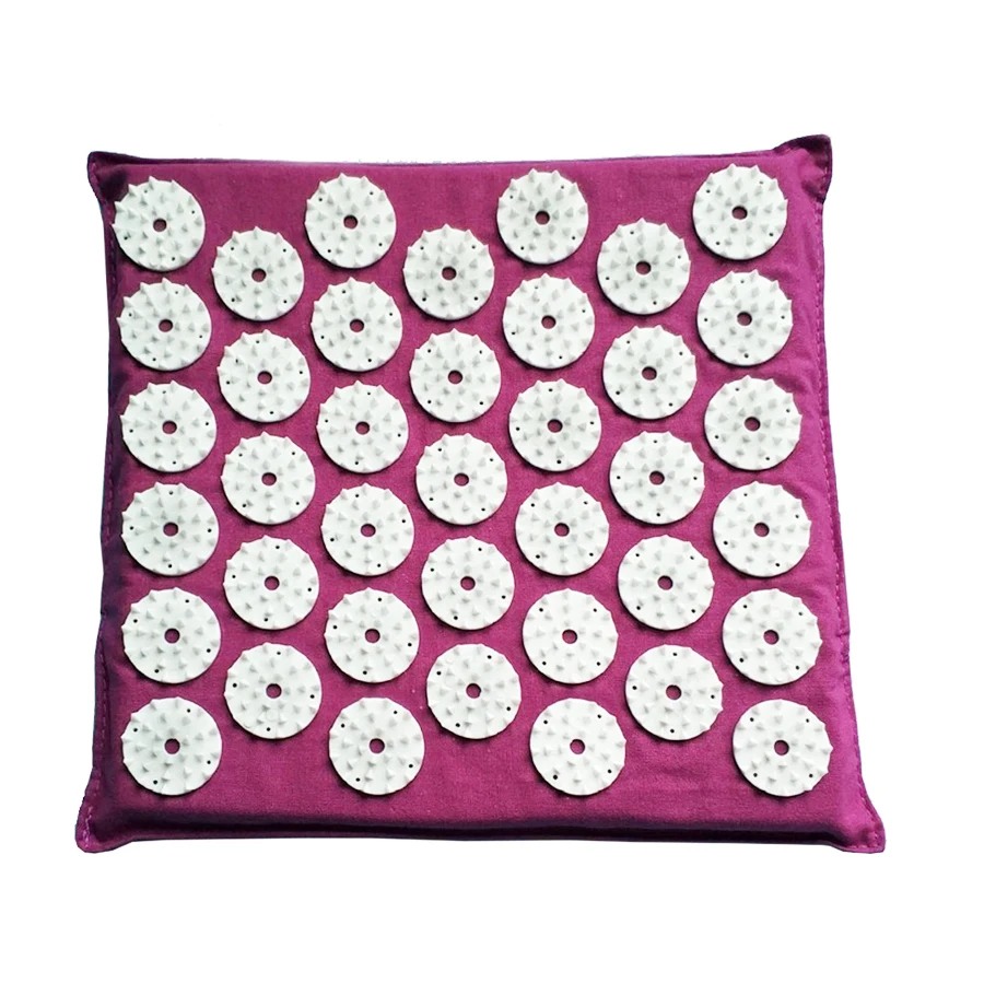 Square Massage Cushion Acupressure Mat Relieve Stress Pain Acupuncture