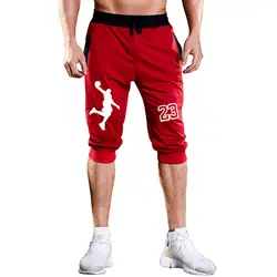 2019 новые летние мужские шорты для женщин Jordan 23 Повседневная футболка с принтом мода Jogger по колено треники человек фитнес Drawstring шорты