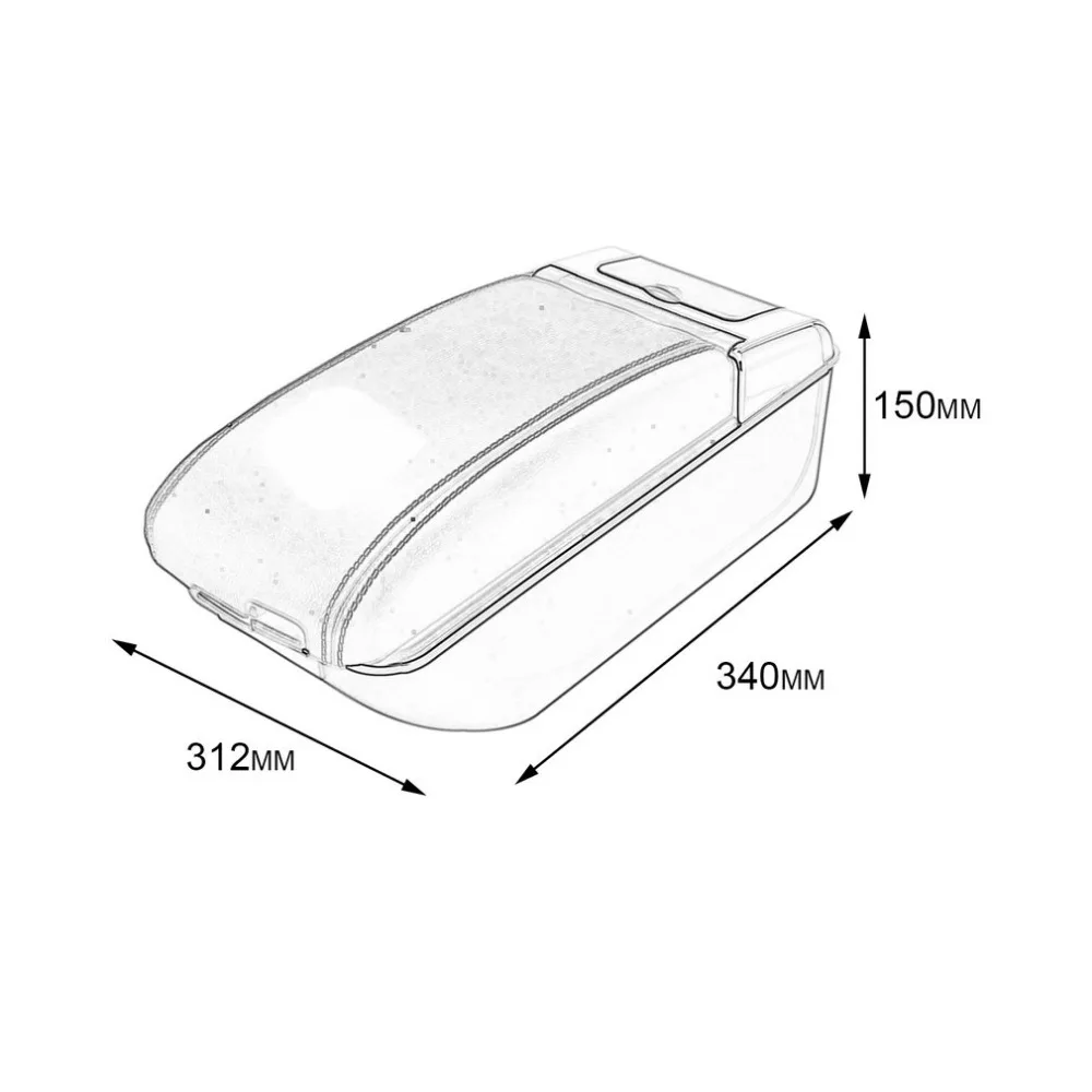 Универсальный ящик для хранения в подлокотнике автомобиля с 7 портами usb Центральная консоль подлокотник из искусственной кожи авто инструмент для укладки