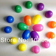 Сплошной цвет Пластик яйцо пасхальное яйцо для подарка 6x4 см 50 шт./лот