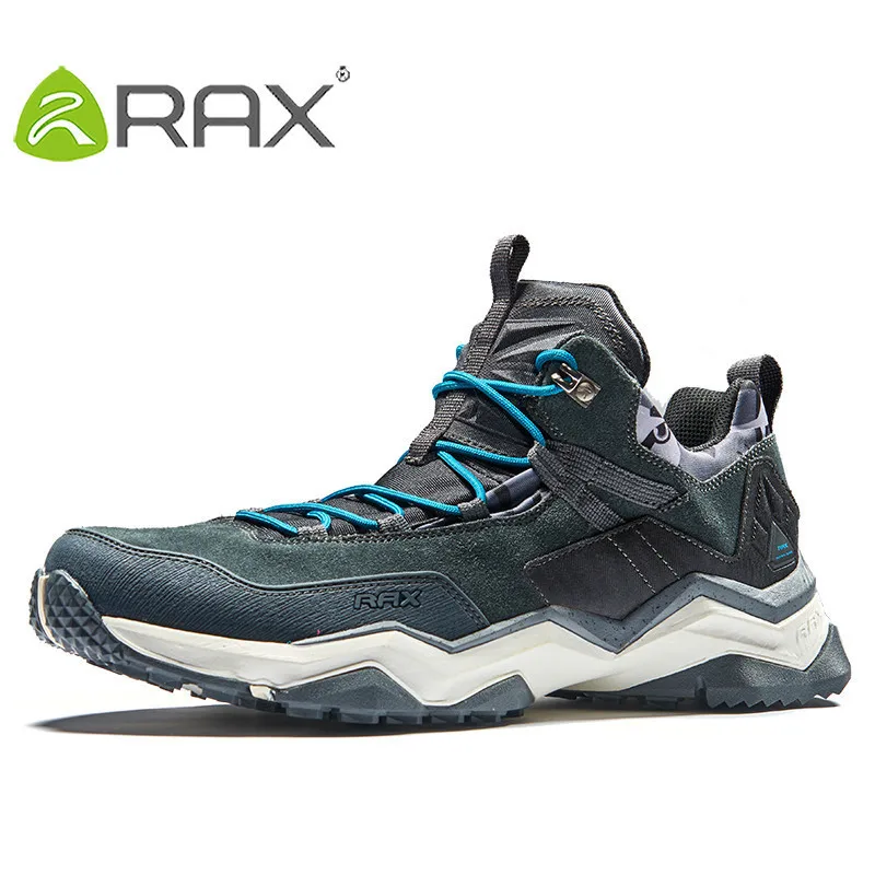 Rax мужские треккинговые ботинки водонепроницаемые уличные кроссовки для мужчин Легкие уличные беговые кроссовки горные ботинки для мужчин треккинговые ботинки - Цвет: black 417
