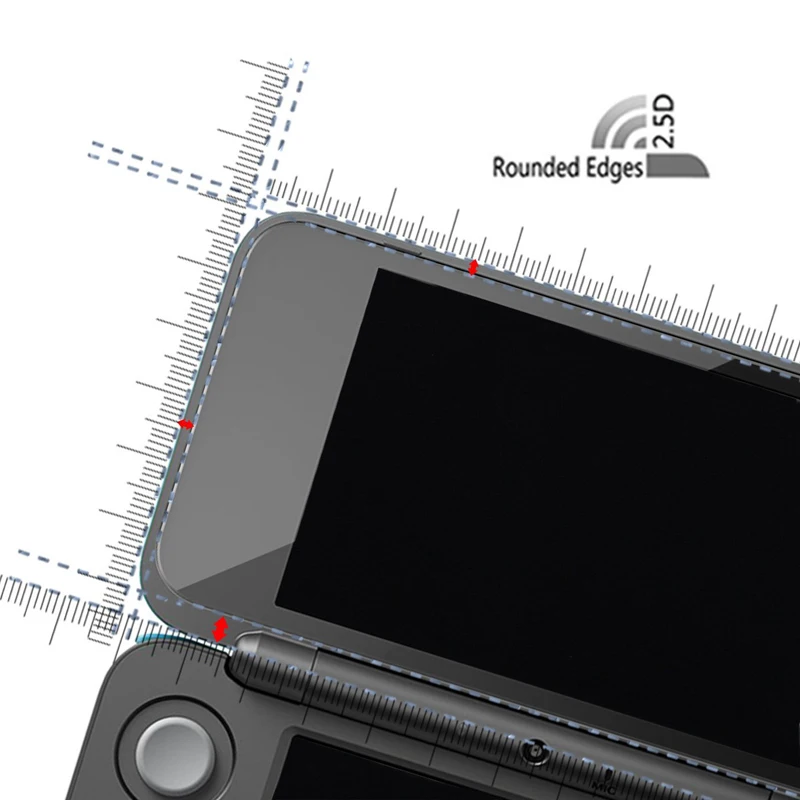 2 шт Прозрачный Премиум Закаленное стекло экран для нового 2DS XL LL консоль защита
