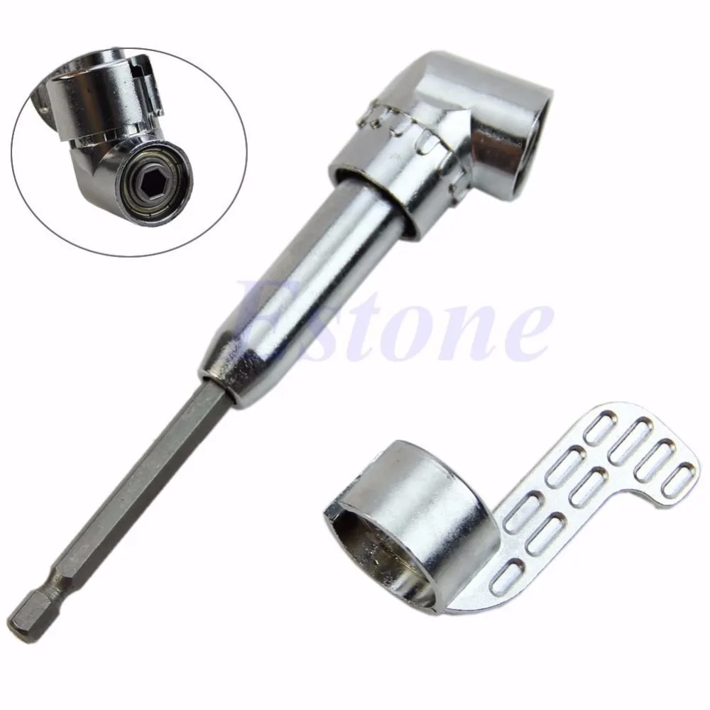 

1/4" Hex Drill Bit Adjustable Hex Bit Angle Driver Screwdriver Socket Holder For Power Drill Adaptor tools Apr 16