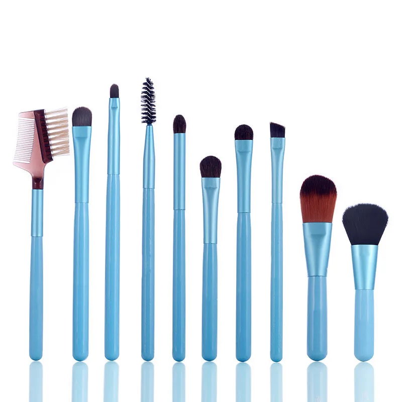 10pcs Wood makeup Brushes Set Makeup Brushes Set Pinceis De Maquiagen (3)