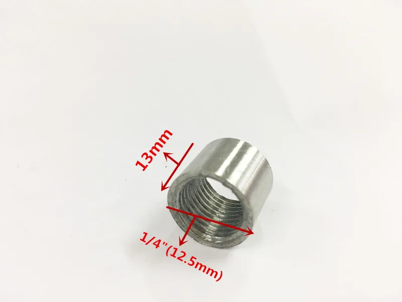 DN8 1/4 &quotBSP гнездовой прямой сосок соединение трубы 304 нержавеющая сталь коннектор