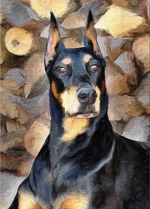 5D алмазная вышивка крестиком, Doberman Pinscher, DIY Алмазная вышивка, полная квадратная 3D Алмазная мозаика, стразы, Новое поступление