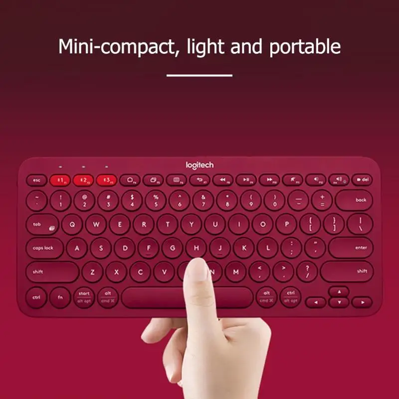  Logitech K380 Multi-Device Bluetooth Wireless Keyboard Ultra Mini Mute for Mac Chrome OS Windows fo