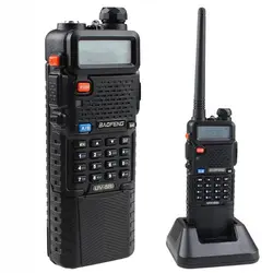 DHL Бесплатная Доставка 10 шт. Радио Двухканальные рации Baofeng UV-5R 3800 мАч 5 Вт Dual Band Радио VHF/UHF Портативный два способ Радио