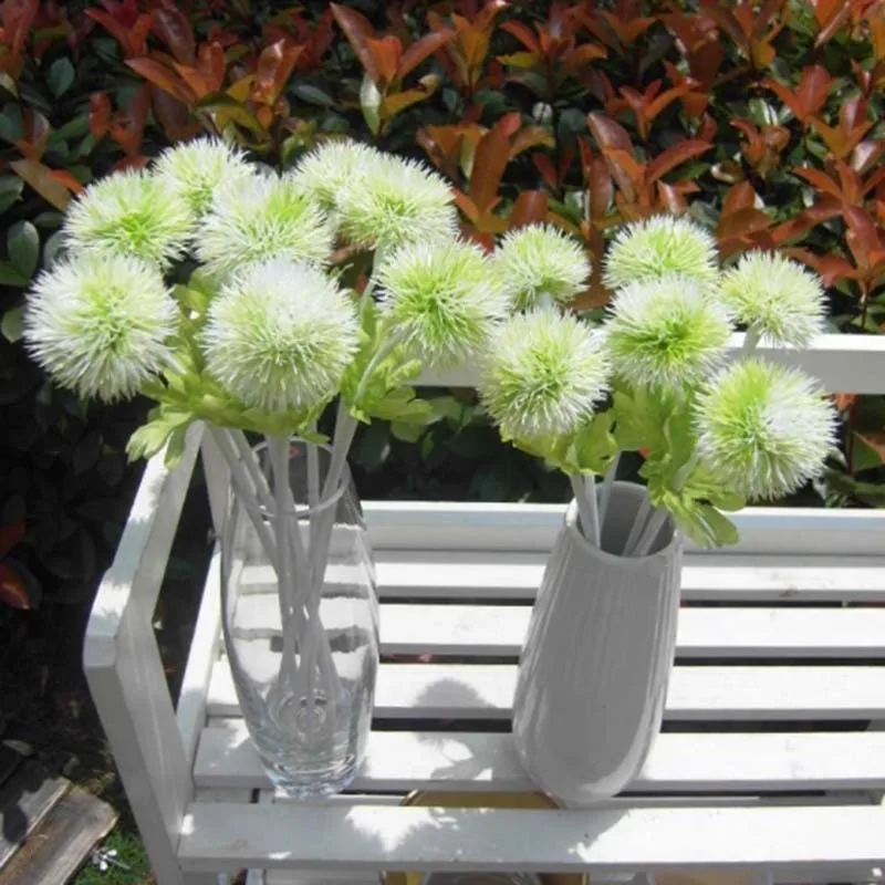 Goede Keythemelife 5 STKS Kunstmatige Paardebloem Hortensia Zijde Bloem Tuin Landschap Nep Bloem Home Decor Nieuwe C2