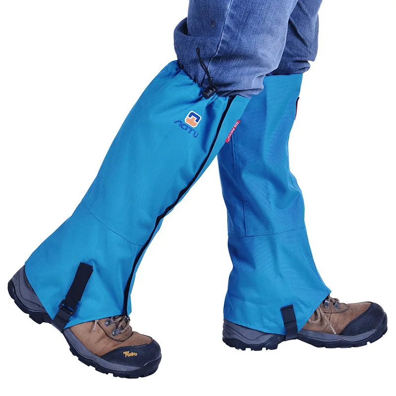 Зимние уличные спортивные гетры, леггинсы с защитой от царапин, походные Водонепроницаемые Гетры с рукавами для альпинизма, снежные гетры - Цвет: blue