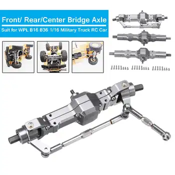

For WPL 1/16 B16 B36 6WD Replace Upgrade Front/ Rear/ Bridge Axle Part Set Military Truck RC Car Parts Aluminum Alloy Durable