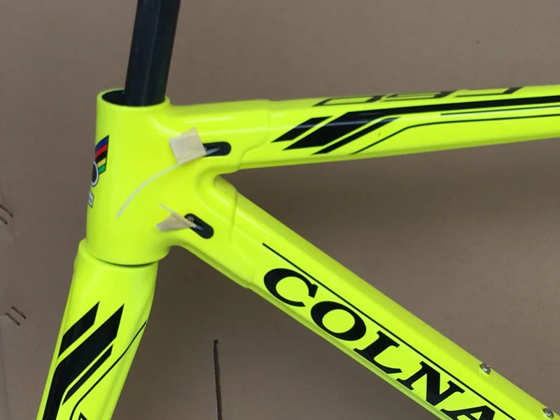 Флуоресцентная желтая углеродная рама Colnago C60 3K карбоновая для дорожного