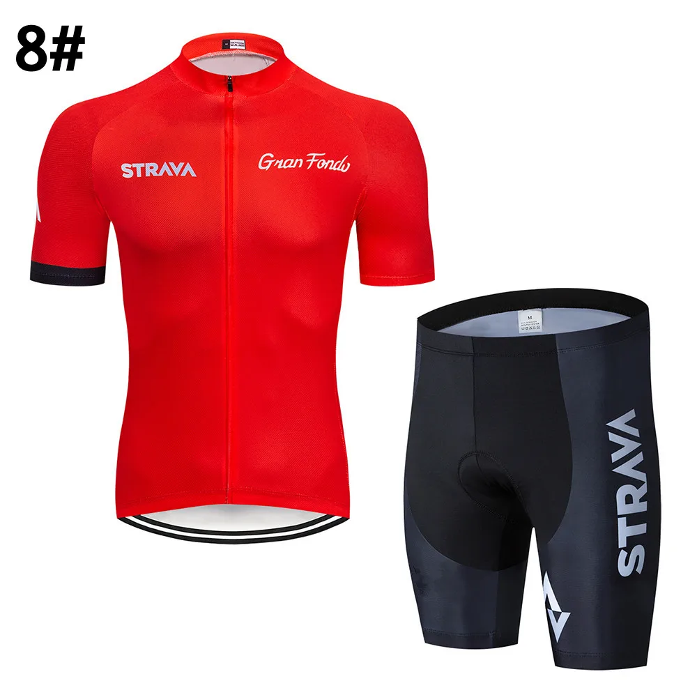 7 Новинка синяя велосипедная майка strava 16 Dbike комплект шорты и топ быстросохнущая Мужская одежда для велосепидистов летняя профессиональная велосипедная одежда из трикотажа - Цвет: 7