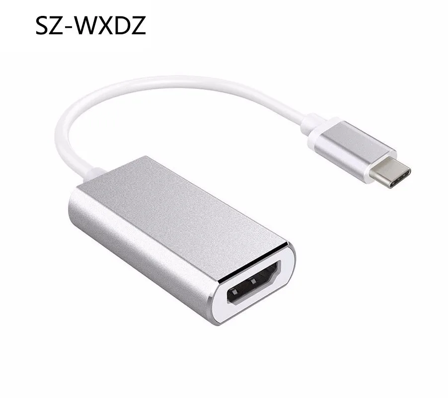SZ-WXDZ из алюминиевого сплава USB3.1 type C в HDMI 4 K кабель адаптер мужчин и женщин