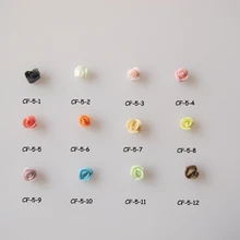 CF5 3D 30 шт./пакет ручной работы Керамика 4 мм 12 Цветов с мелким цветочным рисунком Форма нейл-арта украшения вид