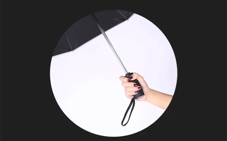 FGHGF 8 ребра Творческий черное покрытие складной обратный зонтик полностью автоматический дождь Ветрозащитный перевернутый ветро