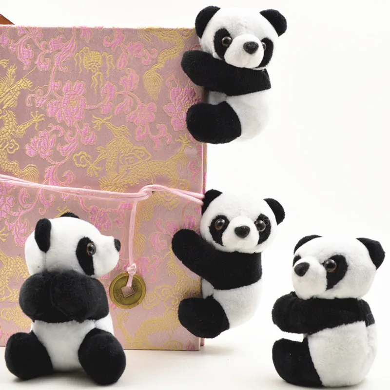12 шт./лот милые плюшевые panda клип Шторы Закладки отмечает небольшой чучело