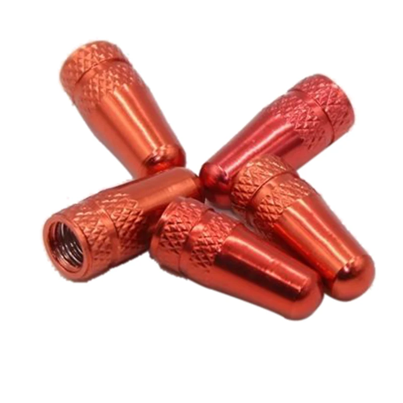 5Pcs/Set Bicycle Aluminum Alloy Valve Cap Dust Cover Protector For Road Mountain Bike Racing Dustproof Valve Cap Accessories