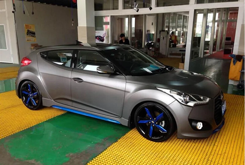 Dark Gray Metallic Chrome Vinyl Car Wrap-5