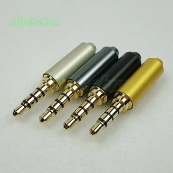 

Aipinchun 2pcs 3.5mm 4-Pole Jack Plug Connector Diy Repair Part Maintain Upgraded Replacement for Earphone Audio Cable