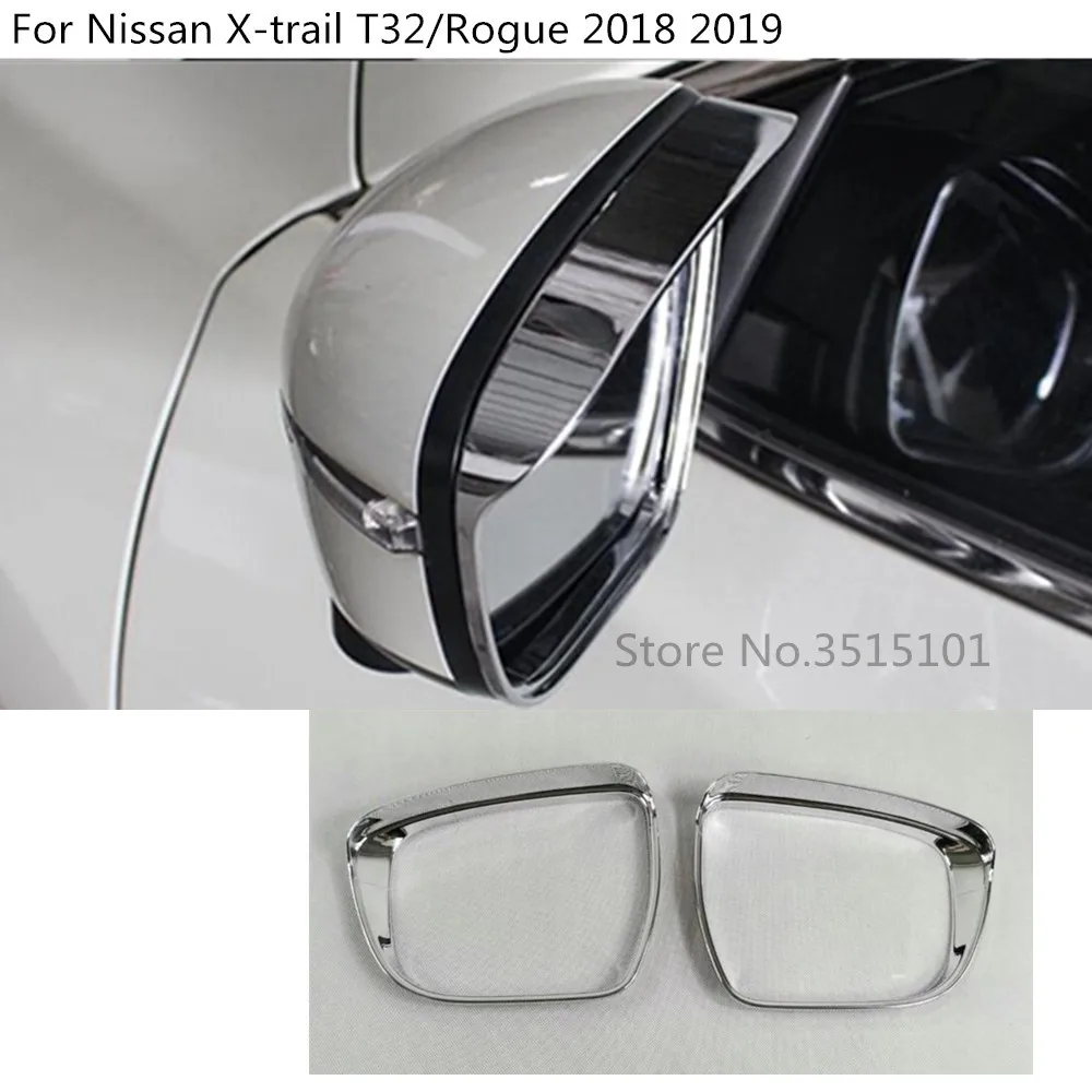 Car rear Rearview Side glass Mirror trim frame Rain Shield Sun Visor