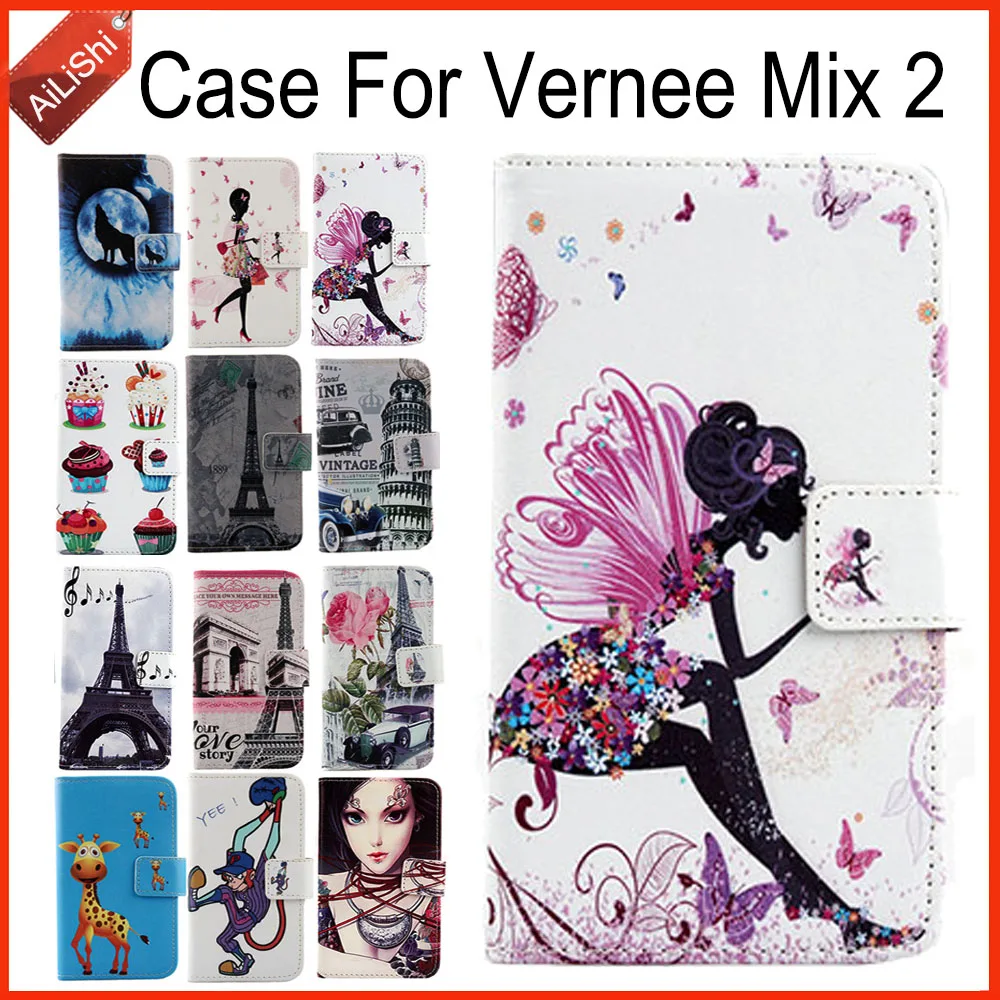 

AiLiShi Factory Direct! Case For Vernee Mix 2 Book Flip Fashion Leather Case Exclusive 100% Special Phone Cover Skin+Tracking