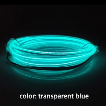 

Brand New Multicolor 5.0mm 1Meter Flexible EL Wire Neon Glow Light DC-3V Car Party Decorative Energy Saving, Long Life time