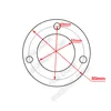 MT3 MS3 Taper Shank  Ring Flange Plate Connector Adapter for 80mm  3