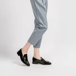 Тонкие женские туфли, весна-осень 2019, удобные модные туфли с мягкой подошвой, нейтральный ветер, низкий квадратный носок, lok fu