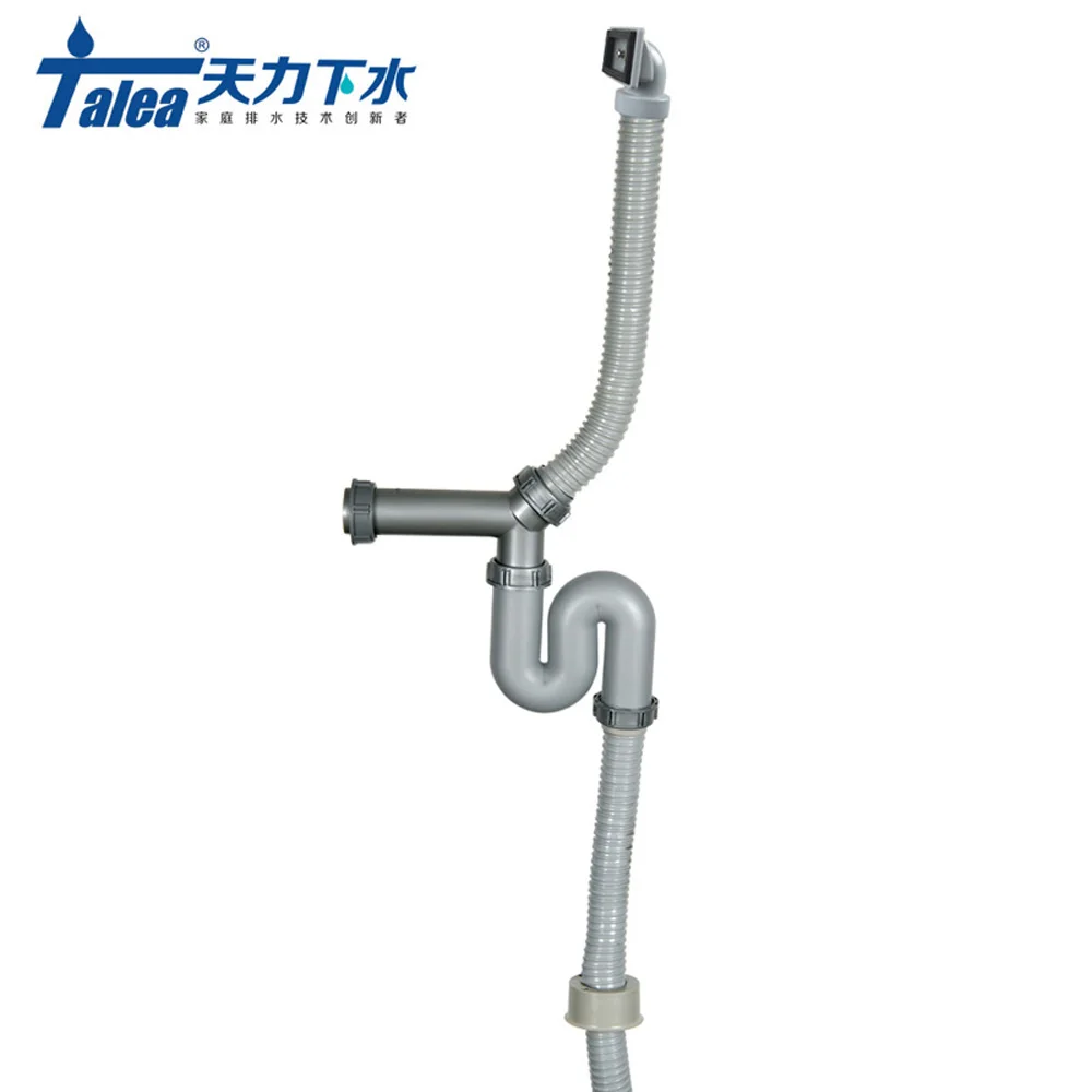 Talea Single Sink Rear Position Drain Pipe Kit Kitchen Sewer Pipe