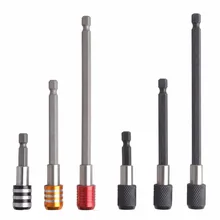 New 6 Pcs 1/4 inch 6.35mm Hex Shank Magnetic Screwdriver Bit Holder C-RV Extension Adapter Set Drill Bit For Screws,Nuts