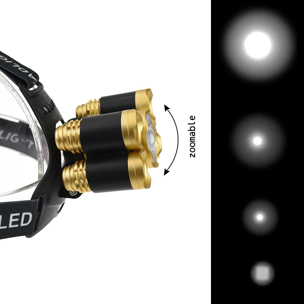 5 Led T6 Q5 15000 люмен перезаряжаемый бликовый налобный фонарь для улицы кемпинга
