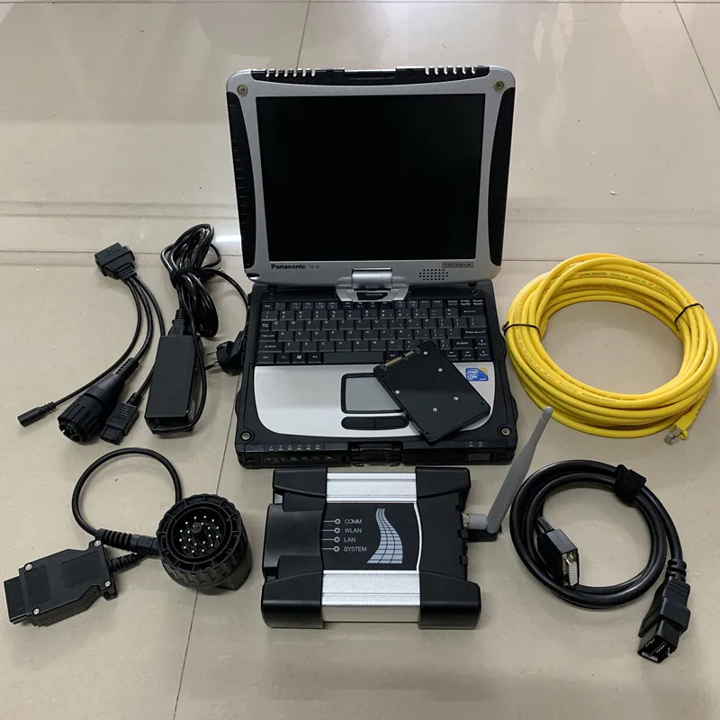  2020 für bmw diagnose-tool wifi für bmw icom nächste mit laptop cf-19 + software ssd 480gb ista exp