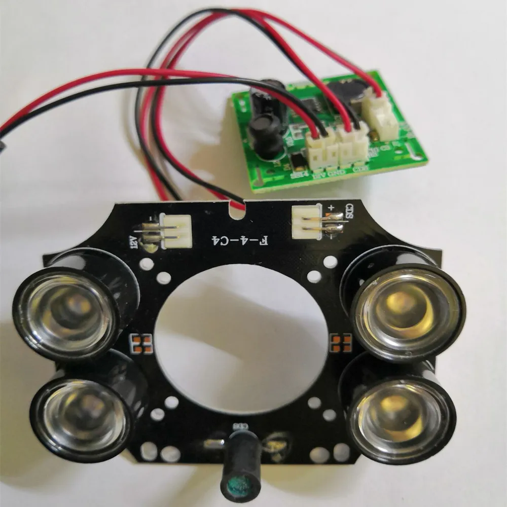 F-4-C4, инфракрасный светильник, CCTV камера, ИК светодиодный модуль, 4 шт., 42mil, 3 Вт, IR светодиодный массив для DAHUA, CCTV, ip-камера