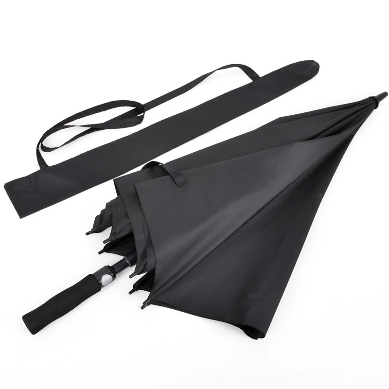 EZ parapluie Сильный ветрозащитный длинная прямая ручка для мужчин зонтик творческий большой открытый мужской женщин бизнес черный Зонты