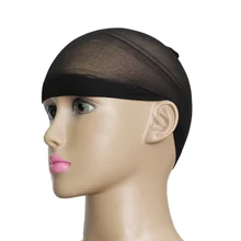 2 шт./компл. унисекс чулок парик Лайнер Кепки нейлоновые Стрейчевые Кепка из воздухопроницаемой сетки QS888