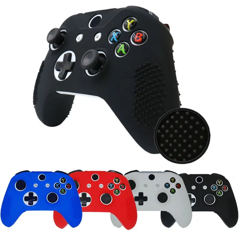 

Anti-Slip Soft Silicone Rubber Skin Gamepad Protective Case Cover Joystick Accessories for Microsoft Xbox One S Slim Controller