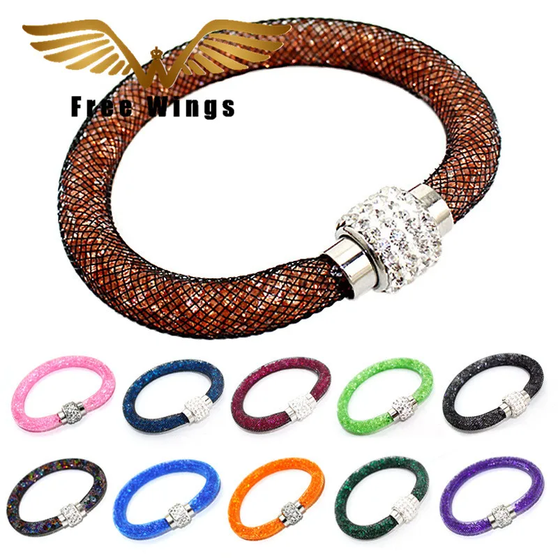 Fashion Women Jewelry Magnetic Clasp Multilayer Leather Bracelets Bangles HH00025 B3-45D | Украшения и аксессуары