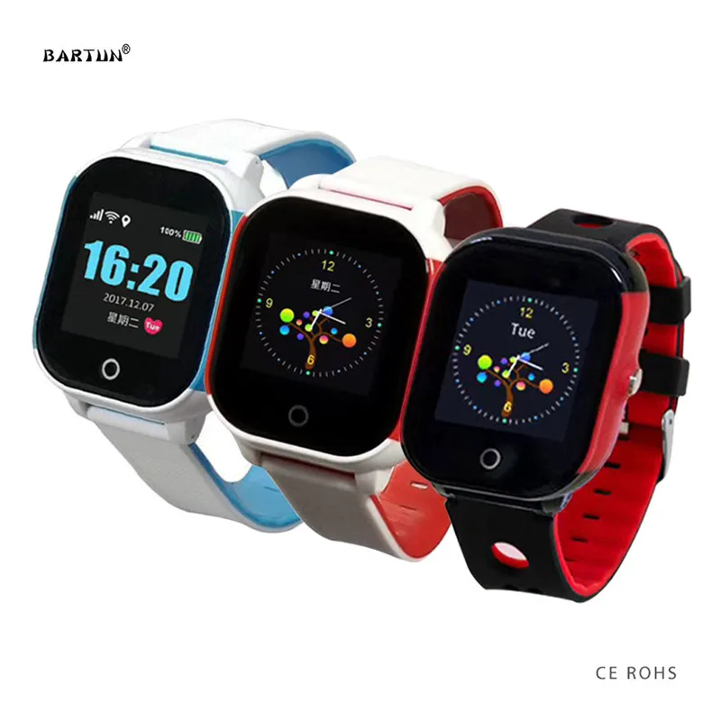 

FA23 Smart Kids GPS Watch Tracker Touch Screen IP67 Waterproof Grade GPS+WIFI+LBS Positioning