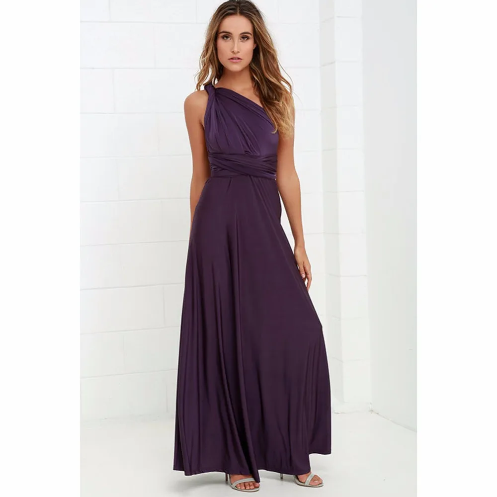 مثير النساء متعددة الاتجاهات التفاف للتحويل بوهو ماكسي نادي الأحمر اللباس ضمادة طويلة اللباس حزب وصيفات الشرف