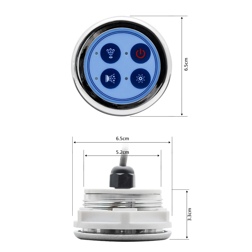 Design simples em forma redonda banheira de hidromassagem banho bomba de água sistema de controle de massagem banheira de hidromassagem acessórios painel de controle-3