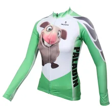 Паладин "3D ягненок" женский длинный рукав Велоспорт Джерси велосипед рубашка одежда для велоспорта