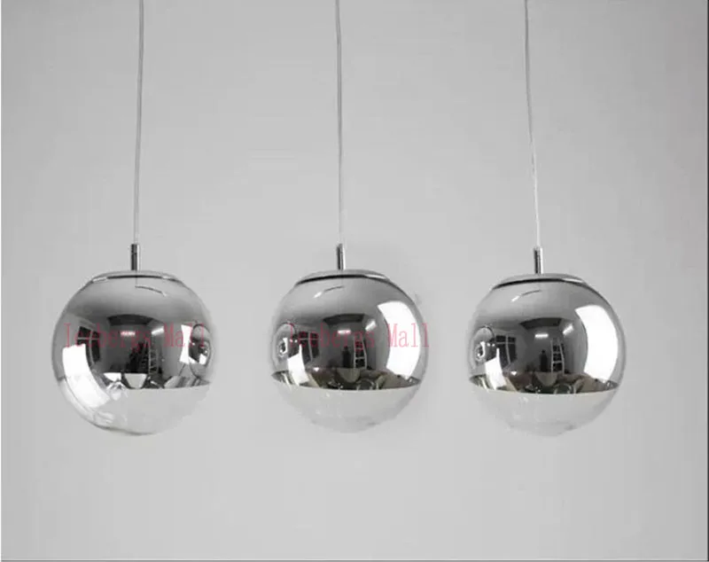 Moderne Chrom Spiegel Ball Pendelleuchten Glas Blase Ball Lampe ... Moderne Chrom Spiegel Ball Pendelleuchten Glas Blase Ball Lampe ...