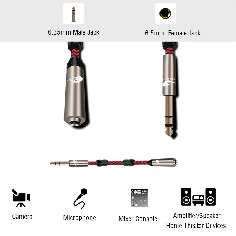 Stereo 1 4 TRS 6 35mm male to 1 4 inch female Audio Extension Cable Headphone Earphone Amplifier Cord 1m 2m 3m 5m