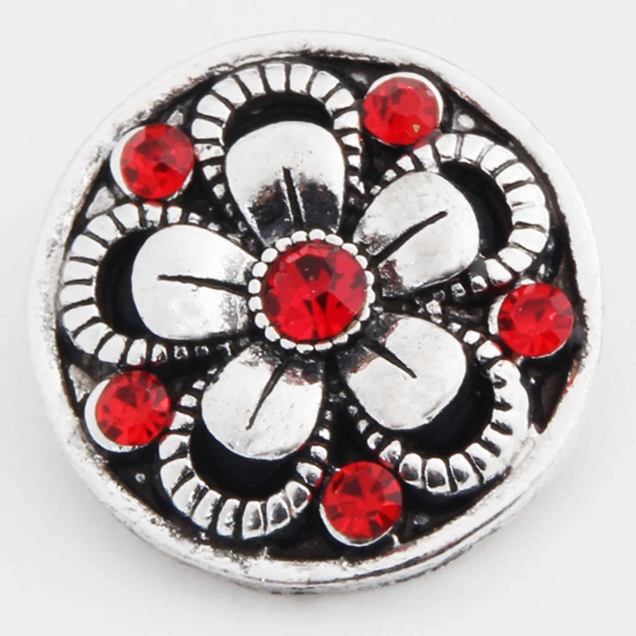 18 мм Цветок из металла Имбирное печенье Кнопка Fit снимки xh1301|flowers metal|18mm snapsmetal flower |