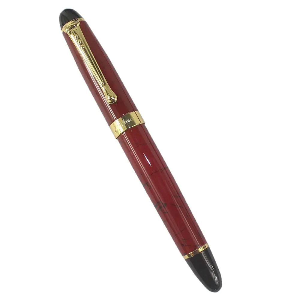 

Wholesale 10pcs of Luxury Jinhao M Nib 18KGP Fountain Pen (Red Herbal Graphics)