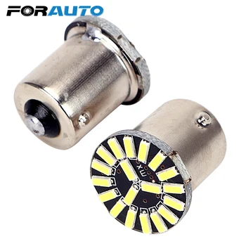 

FORAUTO 2pcs 1156 4014 19SMD Tail Brake Lamp Car LED Turn Signal Bulb Auto Interior Light DRL Canbus Lamp